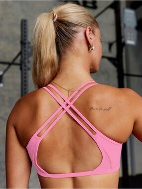 LSKD Interstellar Sports Bra - Candy Pink